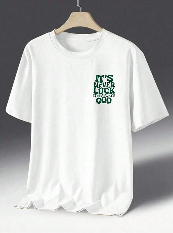 Camiseta de Hombre - It's Never Luck, It's Always God - Image 2